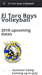 Mobile Screenshot of eltoroboysvolleyball.com